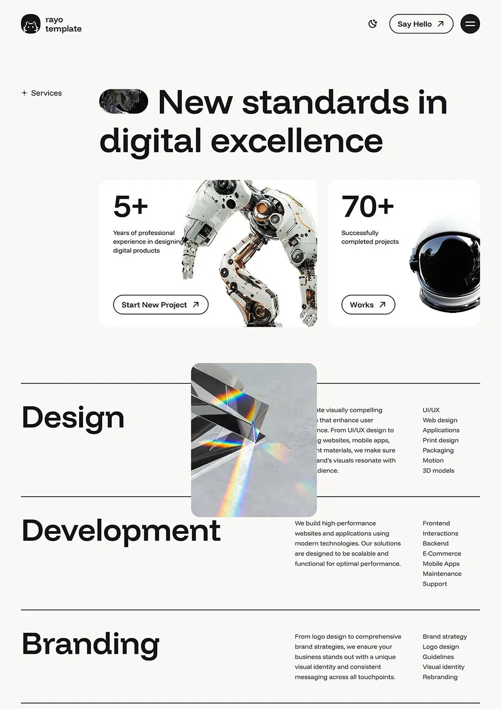 Rayo Template Image - Services Page Link